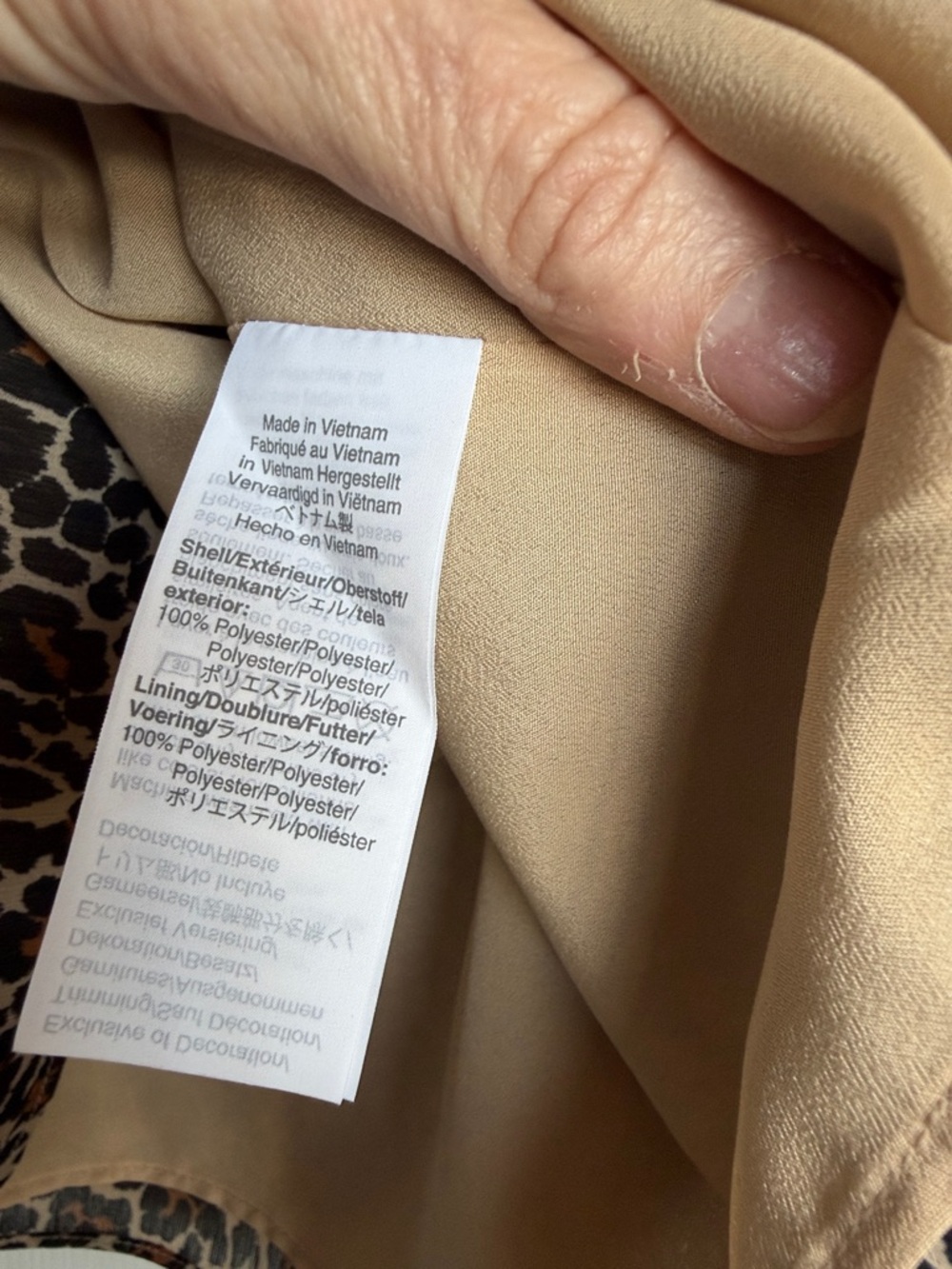 J. Crew Leopard Print Smocked Neck Blouse size Small - Picture 5 of 7